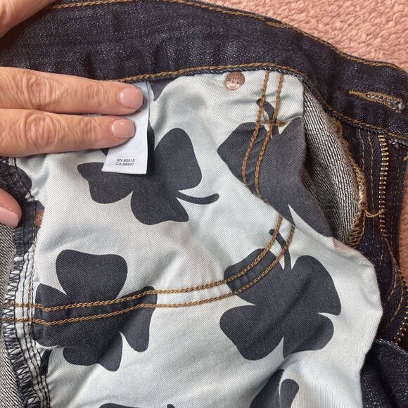 Lucky Brand LA 221 Original Straight Jeans Men's Size 36 x 32 Dark Wash #30 - Picture 5 of 7